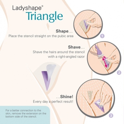 Bikini skūšanās komplekts Ladyshape Triangle